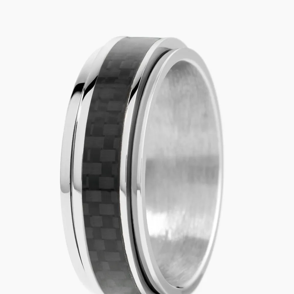 PHEBUS HIM Bagues Homme|Bagues > Bague Acier Bicolore