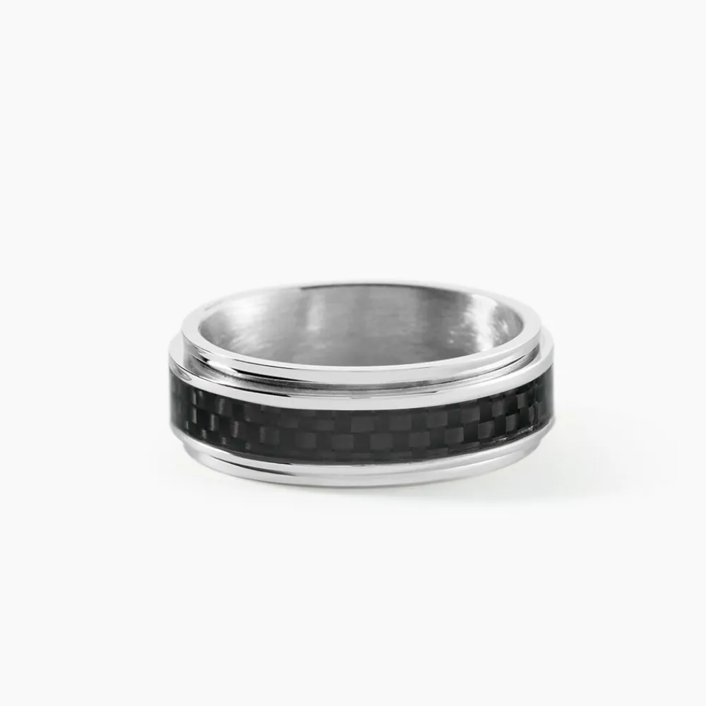PHEBUS HIM Bagues Homme|Bagues > Bague Acier Bicolore