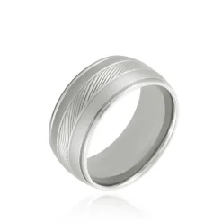 Bague Acier Blanc Sabien