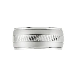 Bague Acier Blanc Sabien