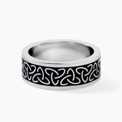 Bague Acier Blanc Ugo