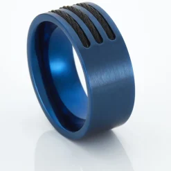 Marc Orian Idées Cadeaux Homme|Bagues > Bague Acier Bleu Luke