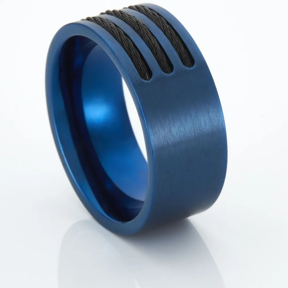 Marc Orian Idées Cadeaux Homme|Bagues > Bague Acier Bleu Luke