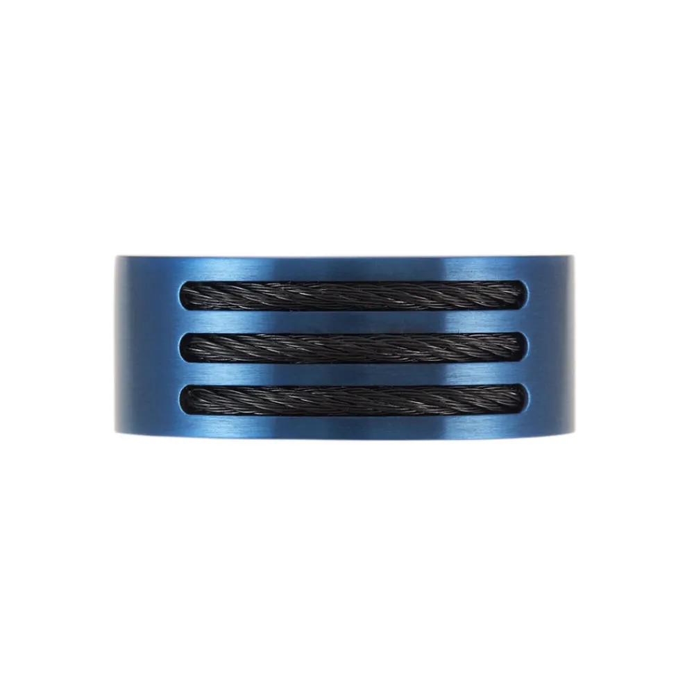 Marc Orian Idées Cadeaux Homme|Bagues > Bague Acier Bleu Luke