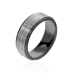 JOURDAN Bagues Homme|Bagues > Bague Acier Noir
