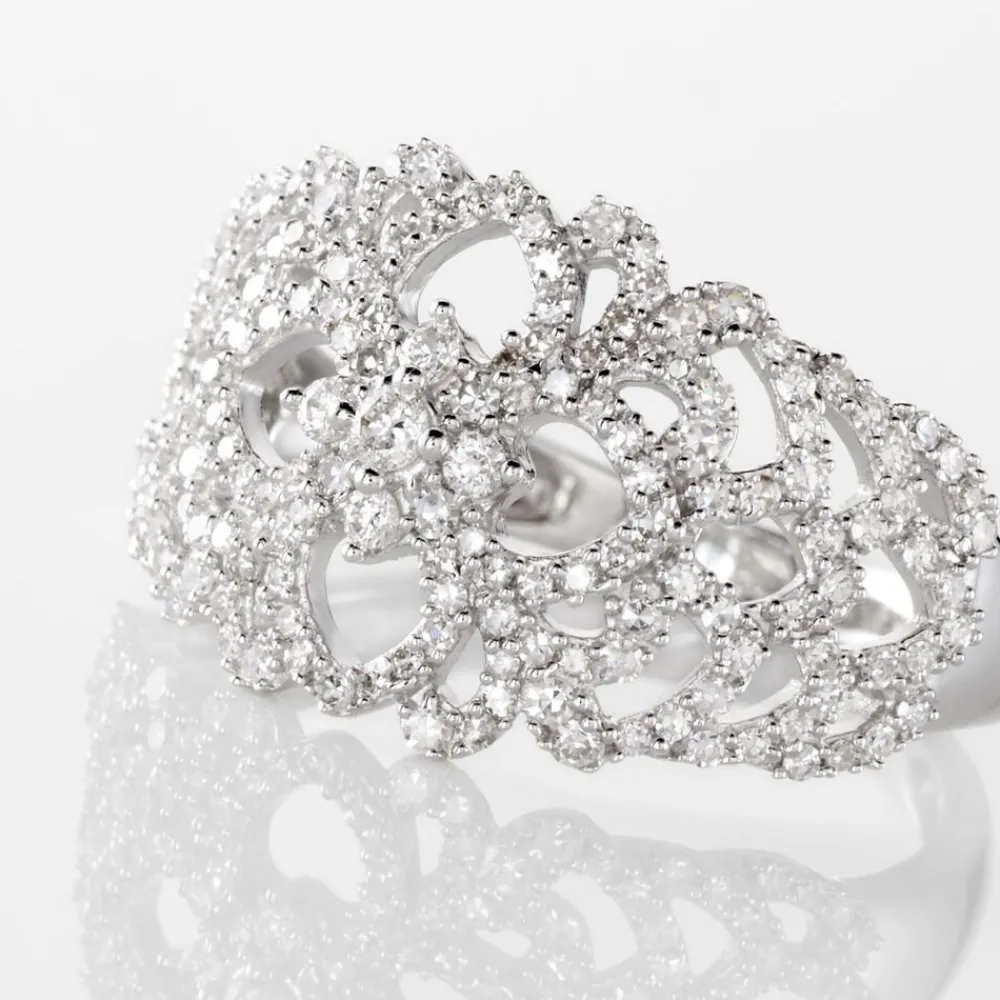 Marc Orian Bagues|Bagues Diamant > Bague Adanie Or Blanc Diamant