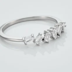 Bague Adonia Argent Blanc Oxyde De Zirconium