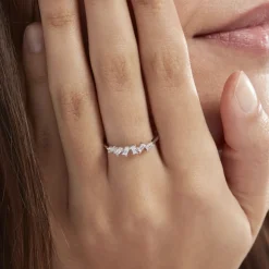 Bague Adonia Argent Blanc Oxyde De Zirconium
