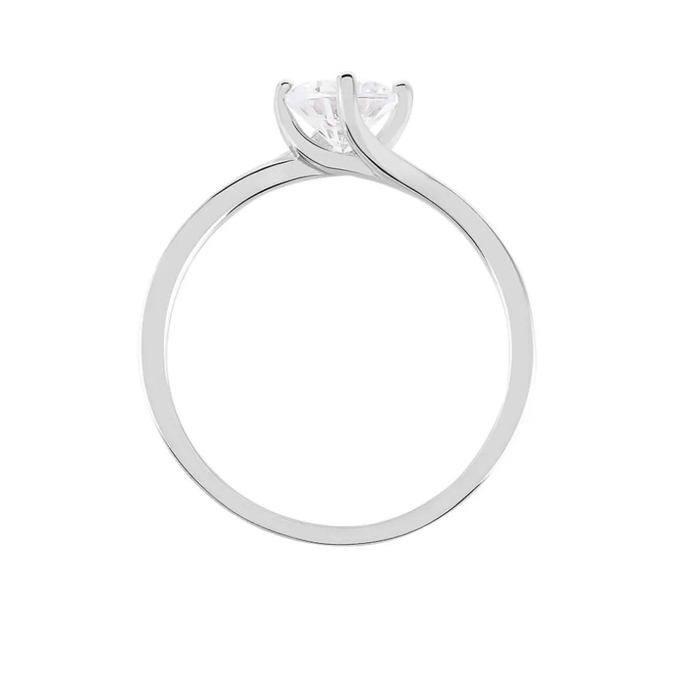 Bague Afsa Argent Blanc Oxyde De Zirconium