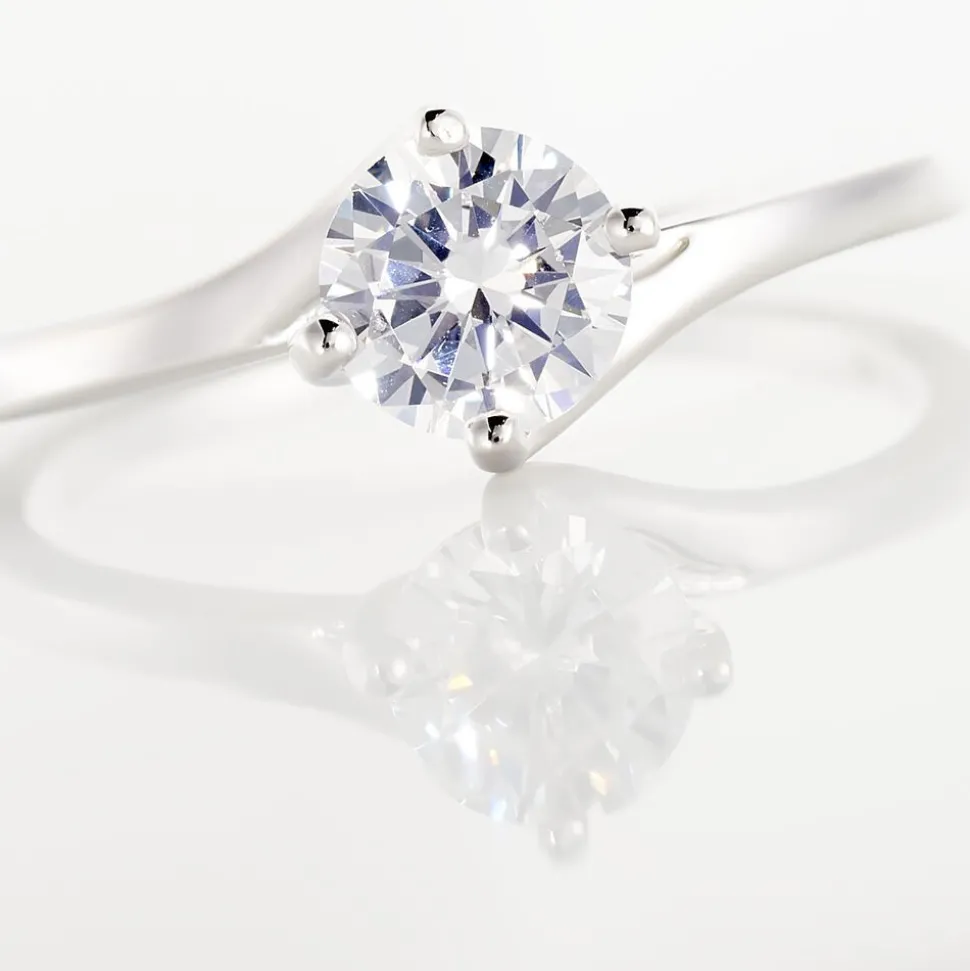 Bague Afsa Argent Blanc Oxyde De Zirconium