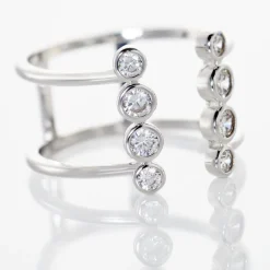 Marc Orian Bijoux Zirconium|Bagues > Bague Ajustable Janvier Argent Oxydes De Zirconium