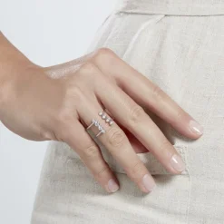Marc Orian Bijoux Zirconium|Bagues > Bague Ajustable Janvier Argent Oxydes De Zirconium