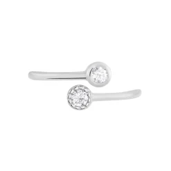 Marc Orian Bagues Fantaisie|Bijoux Zirconium > Bague Ajustable Mechte 1 Argent Blanc Oxyde De Zirconium