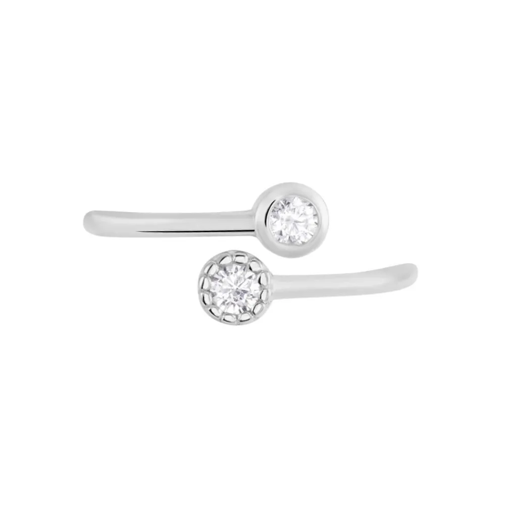 Marc Orian Bagues Fantaisie|Bijoux Zirconium > Bague Ajustable Mechte 1 Argent Blanc Oxyde De Zirconium