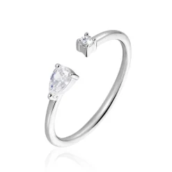 Marc Orian Bagues De Promesse|Bagues Fantaisie > Bague Ajustable Shou Argent Oxyde De Zirconium