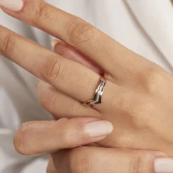 Marc Orian Parures De Mariage|Bagues > Bague Alix Or Tricolore Diamant