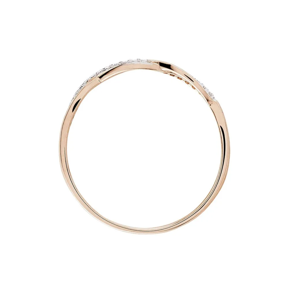 Marc Orian Bagues|Bagues Or Rose > Bague Alizee Or Rose Diamant