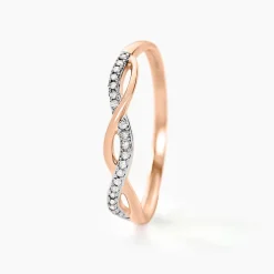 Marc Orian Bagues|Bagues Or Rose > Bague Alizee Or Rose Diamant