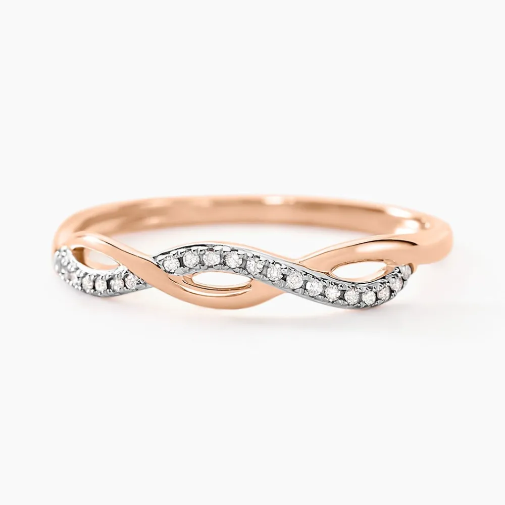 Marc Orian Bagues|Bagues Or Rose > Bague Alizee Or Rose Diamant