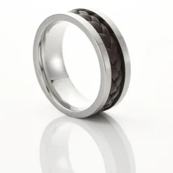 Marc Orian Bagues Homme|Bagues > Bague Ally Acier Blanc