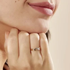 Bague Amayas Or Bicolore Diamant