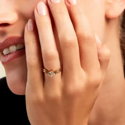 Marc Orian Anniversaire De Mariage|Bagues De Fiançailles > Bague Anastasio Or Jaune Diamant