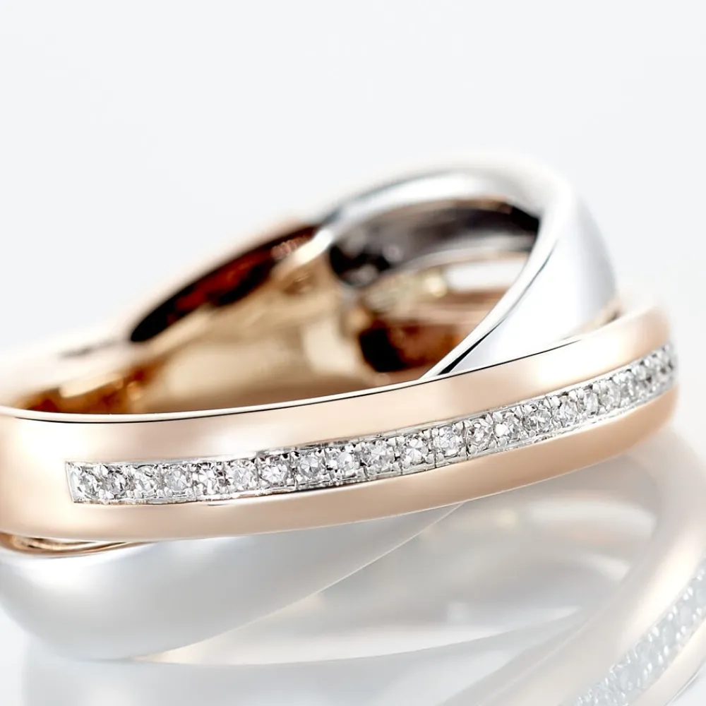 Marc Orian Bagues|Bagues Diamant > Bague Andrette or bicolore diamant