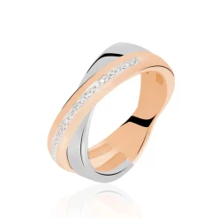 Marc Orian Bagues|Bagues Diamant > Bague Andrette or bicolore diamant