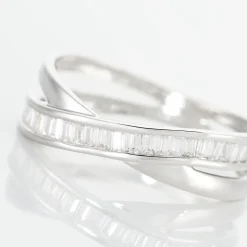 Bague Anelyse Or Blanc Oxyde De Zirconium