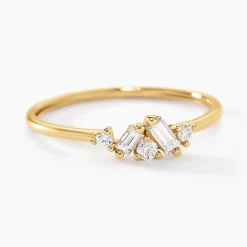 Bague Antigonus Or Jaune Diamant Synthétique