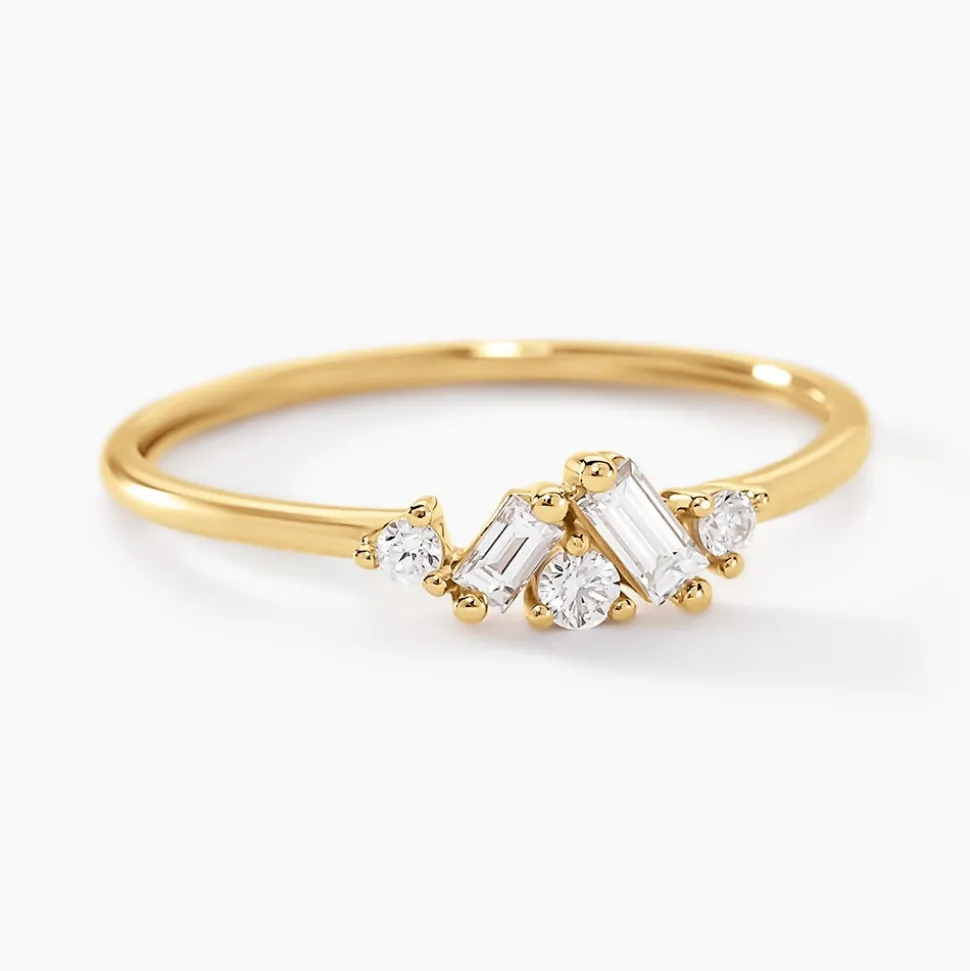 Bague Antigonus Or Jaune Diamant Synthétique