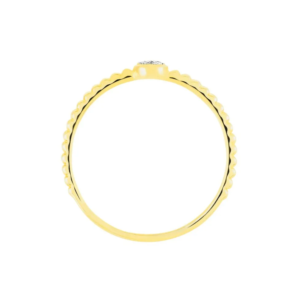 Bague Aqsa Or Jaune Diamant