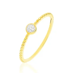 Bague Aqsa Or Jaune Diamant