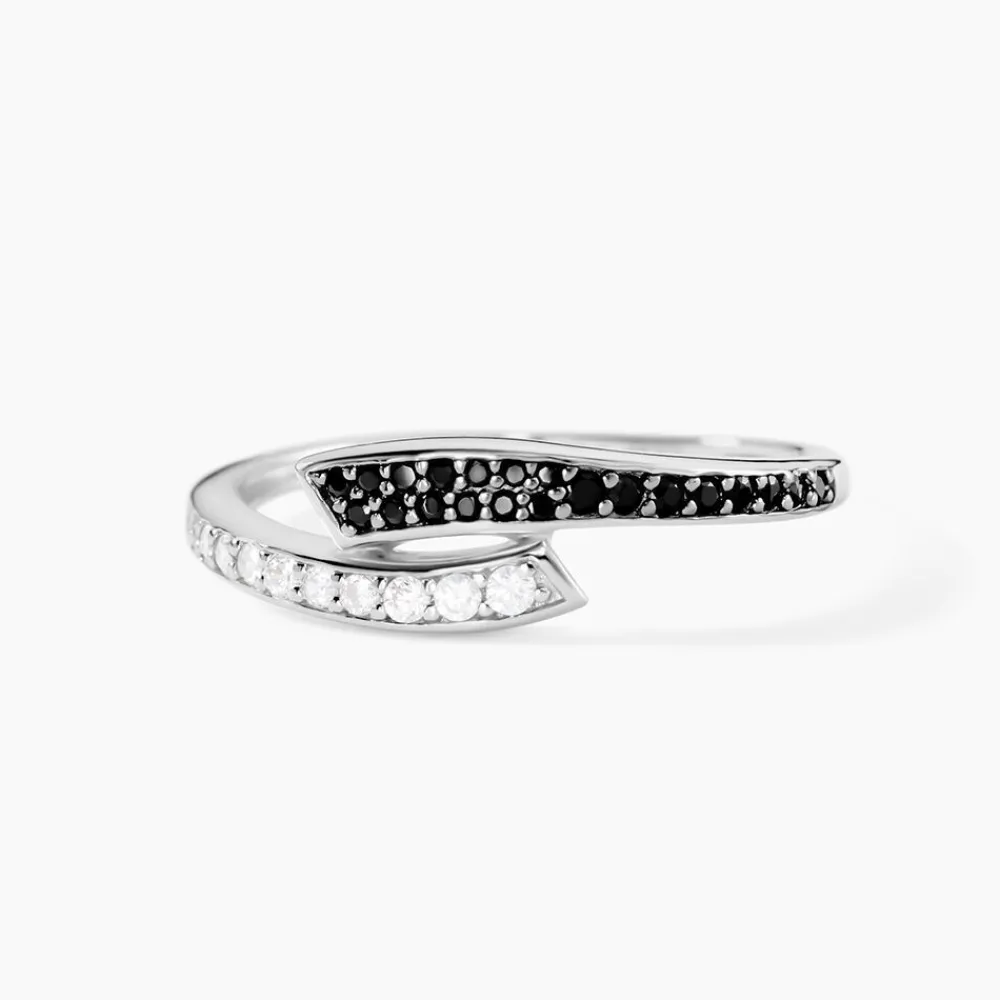 Marc Orian Bagues Fantaisie|Bijoux Zirconium > Bague Argent Blanc Agafya Oxydes De Zirconium