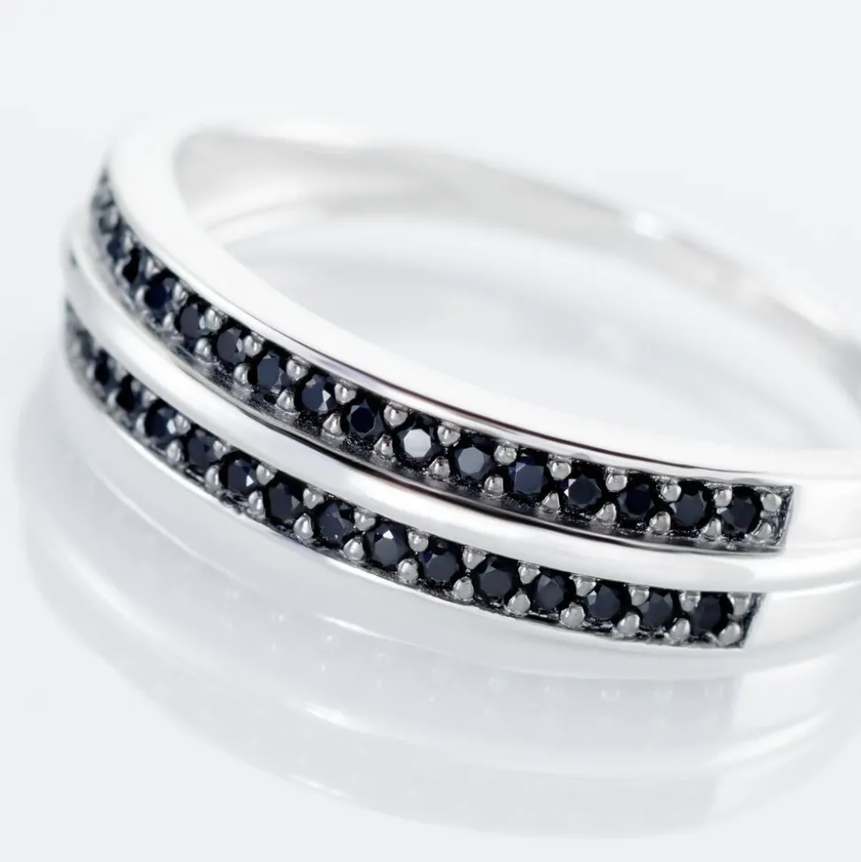 Bague Argent Blanc Agapios Oxydes De Zirconium
