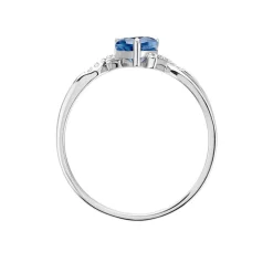 Marc Orian Bagues De Promesse|Bijoux Zirconium > Bague Argent Blanc Avalon Oxyde De Zirconium