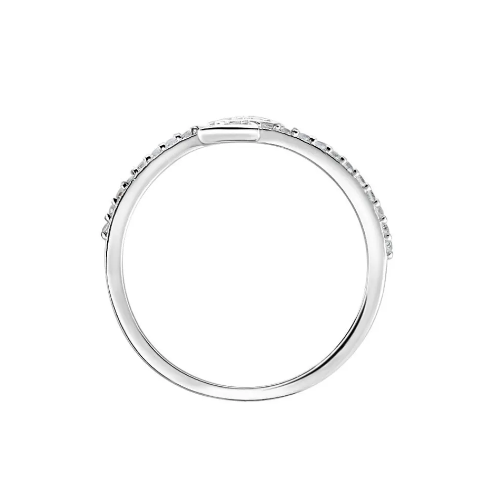 Marc Orian Bijoux Zirconium|Bagues > Bague Argent Blanc Caolan Oxydes De Zirconium