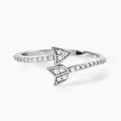 Marc Orian Bijoux Zirconium|Bagues > Bague Argent Blanc Caolan Oxydes De Zirconium