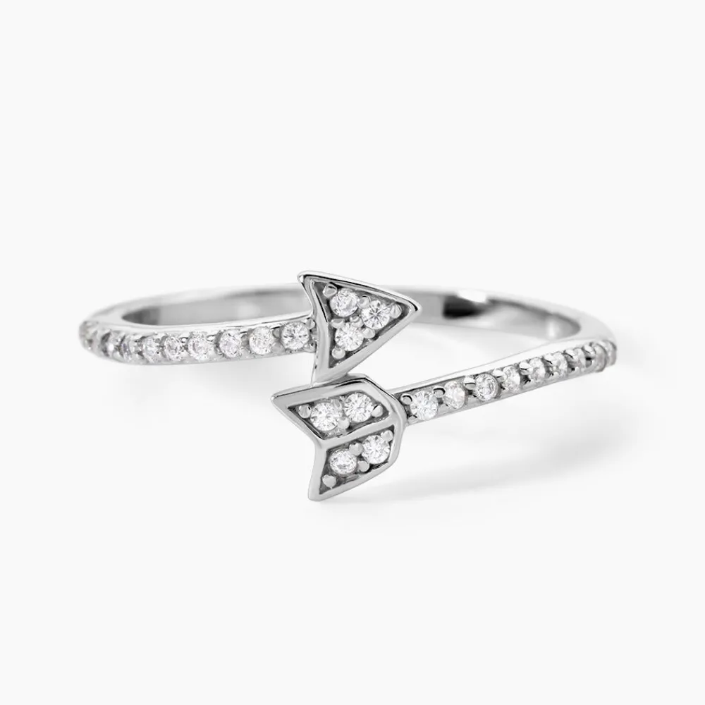 Marc Orian Bijoux Zirconium|Bagues > Bague Argent Blanc Caolan Oxydes De Zirconium
