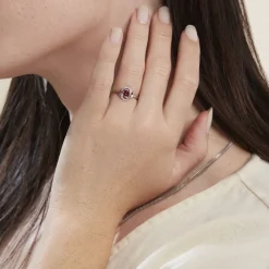Marc Orian Bagues De Promesse|Bagues > Bague Argent Blanc Clover Verre Oxydes De Zirconium