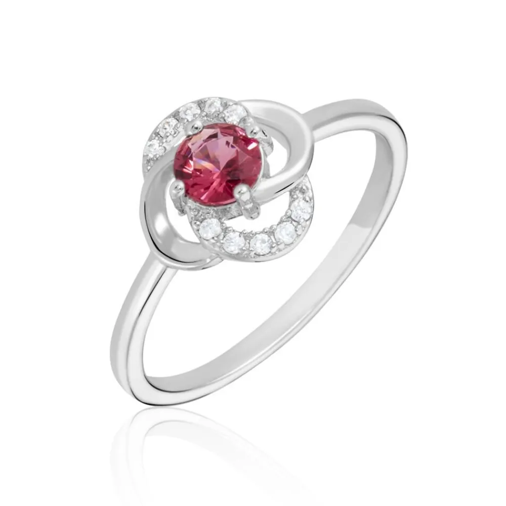 Marc Orian Bagues De Promesse|Bagues > Bague Argent Blanc Clover Verre Oxydes De Zirconium