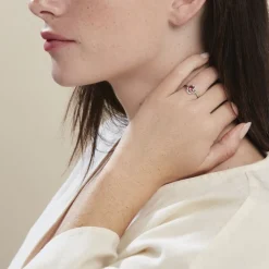 Marc Orian Bagues De Promesse|Bagues > Bague Argent Blanc Clover Verre Oxydes De Zirconium