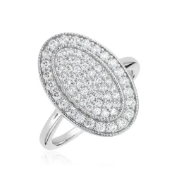 Bague Argent Blanc Eligia Oxydes De Zirconium