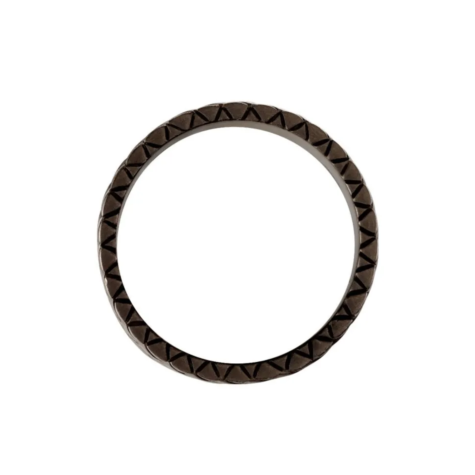 Bague Argent Noir