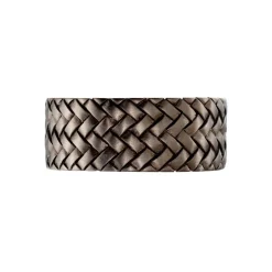 Bague Argent Noir
