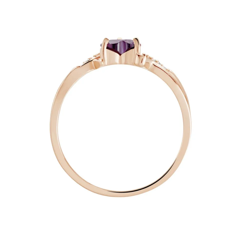 Bague Argent Rose Avalon Oxyde De Zirconium