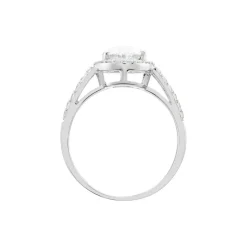 Bague Arjun Or Blanc Oxyde De Zirconium