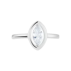 Marc Orian Bagues De Promesse|Bagues Fantaisie > Bague Aron Argent Blanc Oxyde De Zirconium