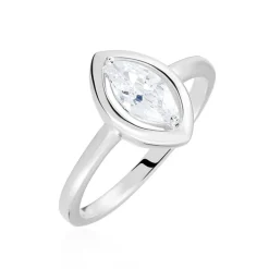 Marc Orian Bagues De Promesse|Bagues Fantaisie > Bague Aron Argent Blanc Oxyde De Zirconium