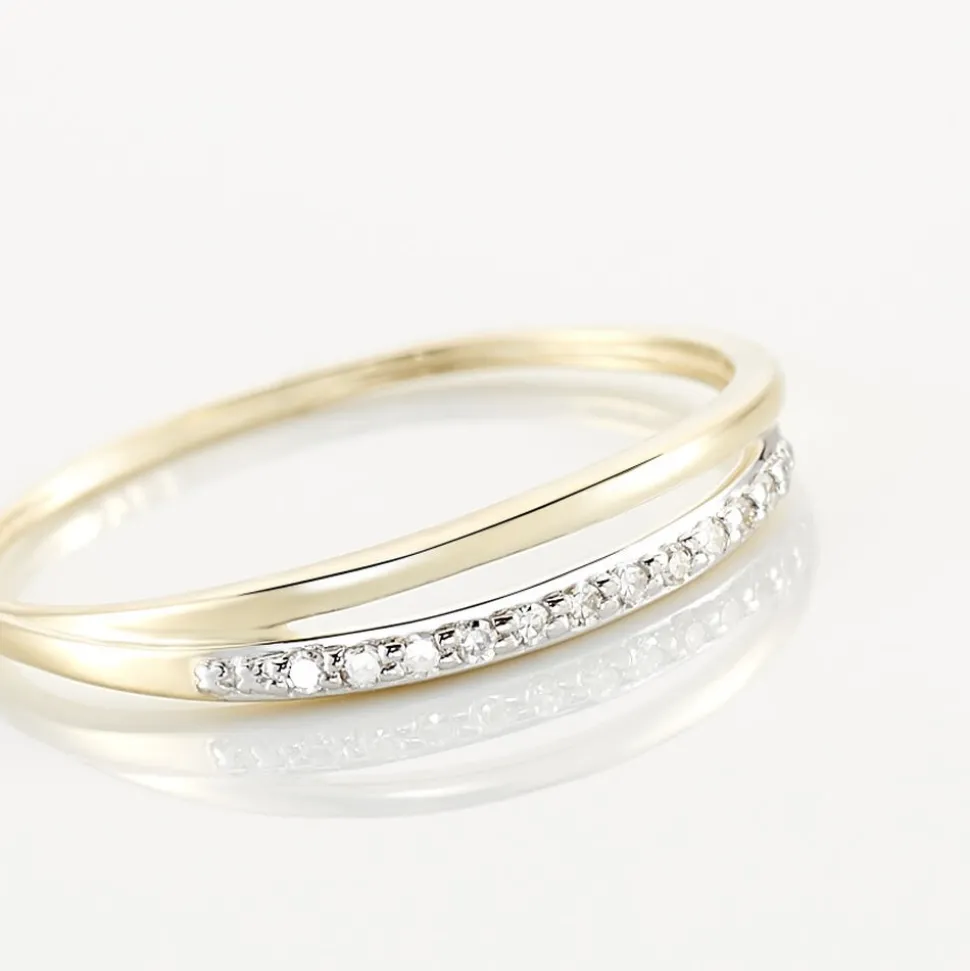 Bague Arslane Or Jaune Diamant